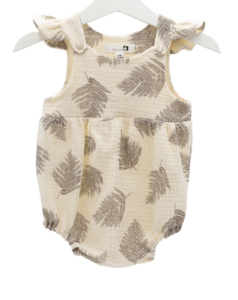Babystrampler beige Farn