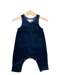 Latzhose aus Cord blau