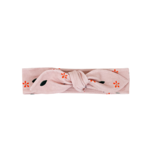 Stirnband rosa-geblümt