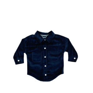 Cordjacke mit Druckknöpfen, aufgesetzte Taschen am Vorderteil, Kragen und Ärmel mit Schlitz