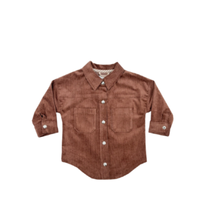 Cordjacke mit Druckknöpfen, aufgesetzte Taschen am Vorderteil, Kragen und Ärmel mit Schlitz