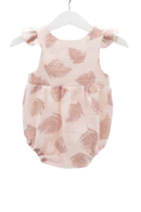 Babystrampler rosa Farn