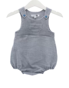 Babystrampler neutral denim