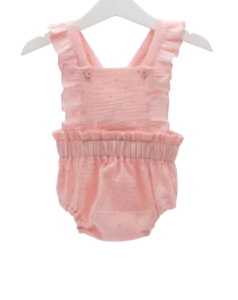 sommerlicher Babystrampler verspielt rosa