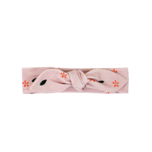 Stirnband rosa-geblümt