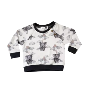 Pullover Elefant mit Knopfleiste