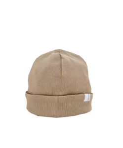 Haube für Baby/Kleinkind mit Stulpe in der Farbe beige