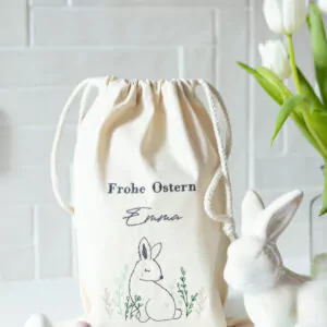 Osterhase-Geschenkesackerl Frohe Ostern mit Name personalisiert